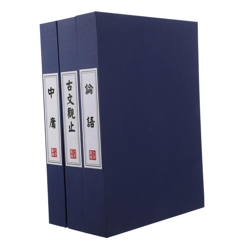 Faux Antique Book Decor Set of 3 Vintage Simulation Books for Home Decoration and Photography Props Lightweight - Image 2