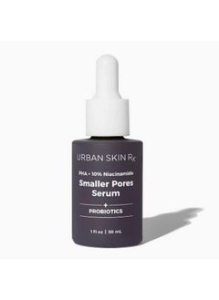Urban Skin Rx Smaller Pores Serum | Includes Phas And 10% Niacinamide | Exfoliates Decongests And Tightens Pores For Clear Brighter & Smoother Skin | 1 Fl Ounce  - Image 1