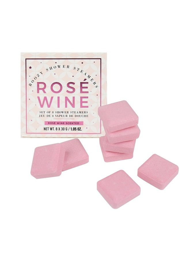 Gift Republic Set of 8 Shower Steamers Gift Pack Rosé Wine Scent (8X 30 Gram), White - Image 1
