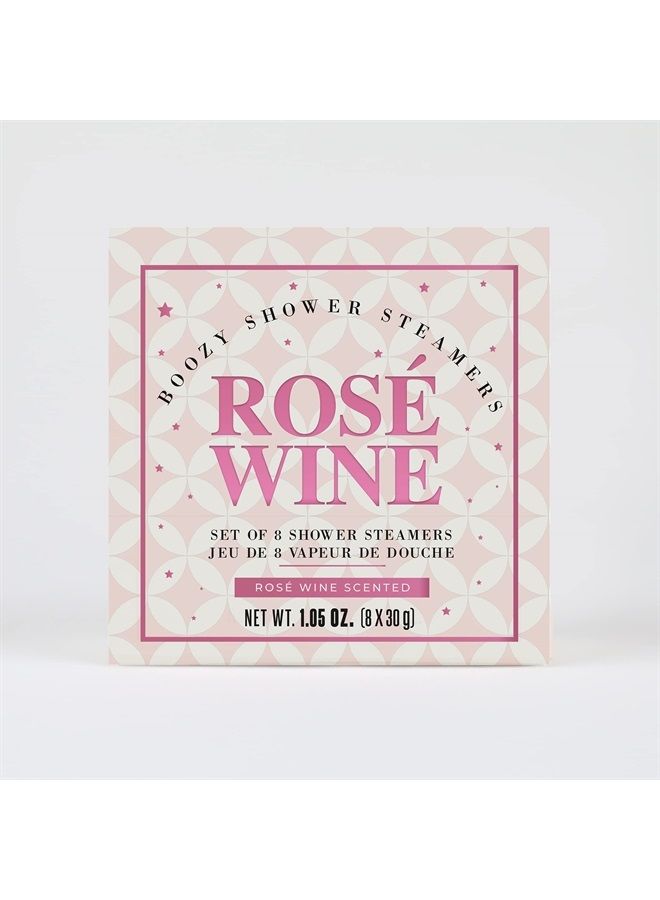 Gift Republic Set of 8 Shower Steamers Gift Pack Rosé Wine Scent (8X 30 Gram), White - Image 3