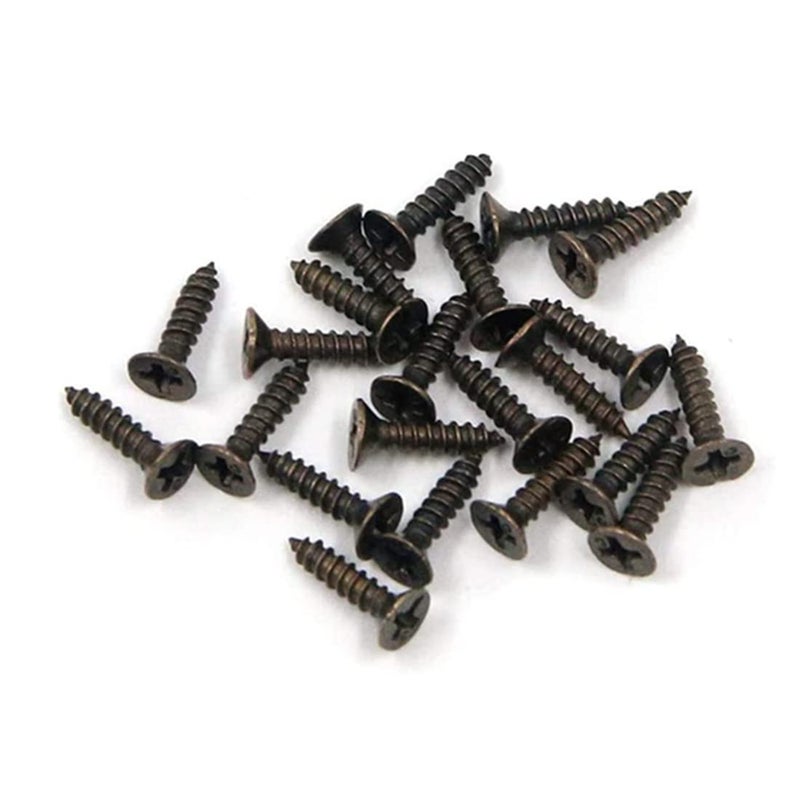 bnafes 12Pcs Small Brass Decorative Jewelry Box Chest Drawer Cabinet Knob Pull Handle - Image 4