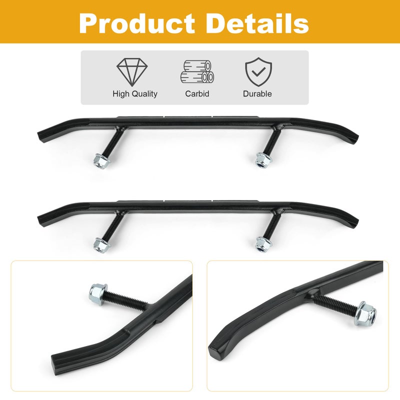 Jetuplusllc 6" Carbides Compatible With Ski-Doo Fits 2006-2022 models w/Pilot 5.7, 6.9 or X Skis - Image 4