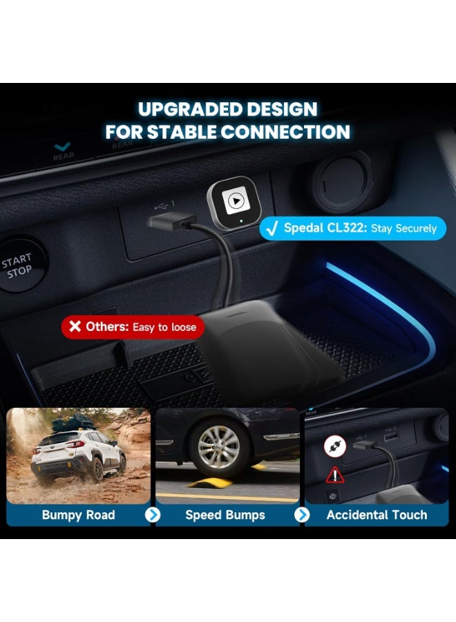 Digisand Wireless CarPlay & Android Auto Adapter – 2025 Upgrade Mini Design - Converts OEM Wired to Wireless, Plug & Play, Auto Reconnect, Compatible with iPhone 6+, Android 11+ (2016+ Cars) - Image 5