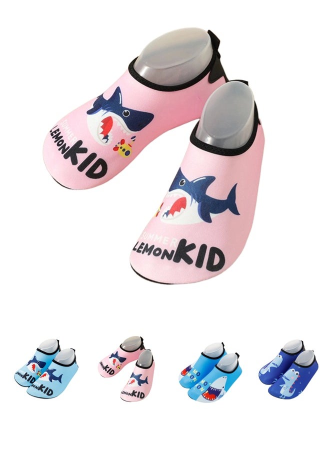 ShebSheb Swimming Water Shoes Kids for Girls Boys Outdoor Quick Dry Barefoot Aqua Socks for Sport Beach Swim Surf  - Image 1