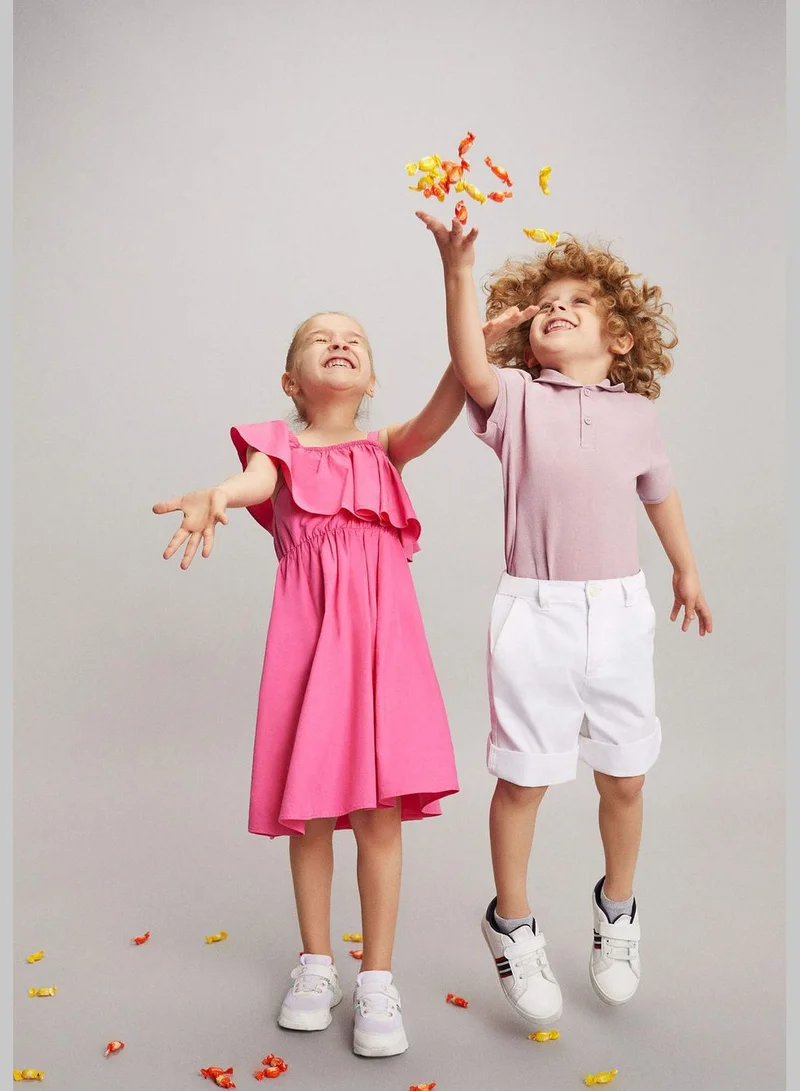 ديفاكتو فستان كشكش بكتف واحد