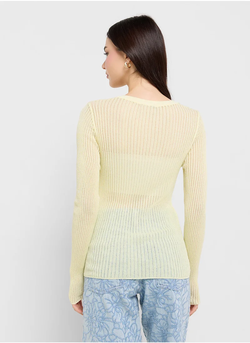 Ginger Lightweight Fine Knit Sweater