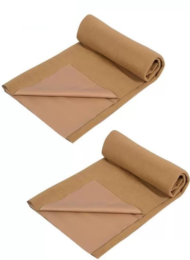 Softmore Baby Waterproof Bed Protector Sheet | Dry Sheet for Baby, Baby Bed Protector, Waterproof Sheet (Brown, Large) - Image 2