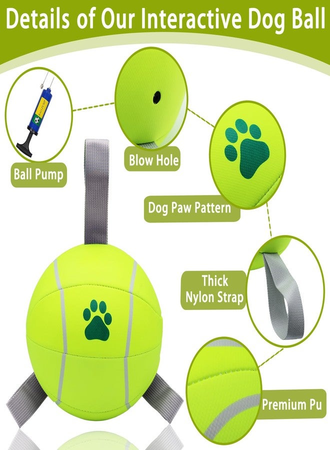 Magicorange كرة ماجيك أورانج للكلاب مقاس 6 بوصات، عبوة واحدة، كرات تنس للكلاب، كرة تفاعلية للحيوانات الأليفة للعب شد الحبل واللعب بالماء، كرات رعي للكلاب المتوسطة والكبيرة (أصفر، عبوة واحدة) - Image 3