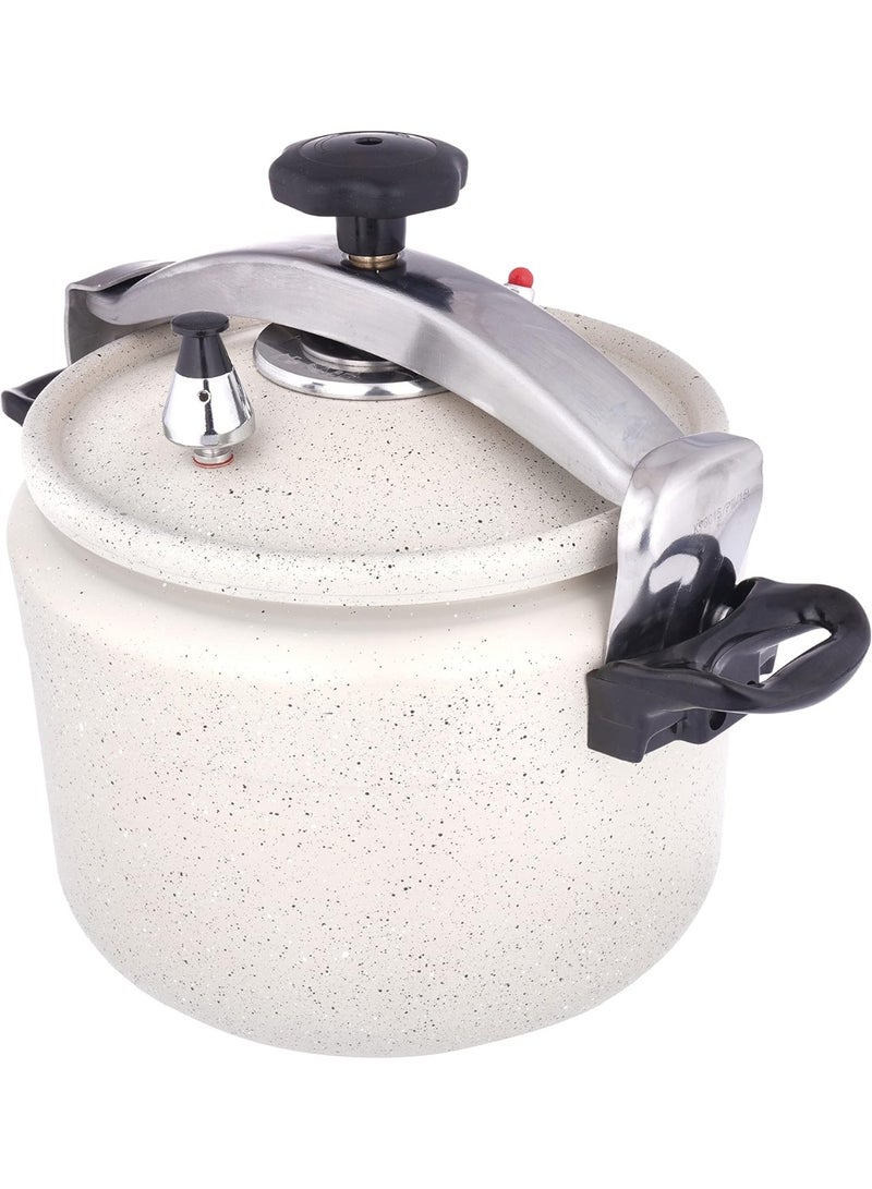 فتافيت قدر ضغط من الألومنيوم والجرانيت أبيض لؤلؤي 11 لتر - Image 2