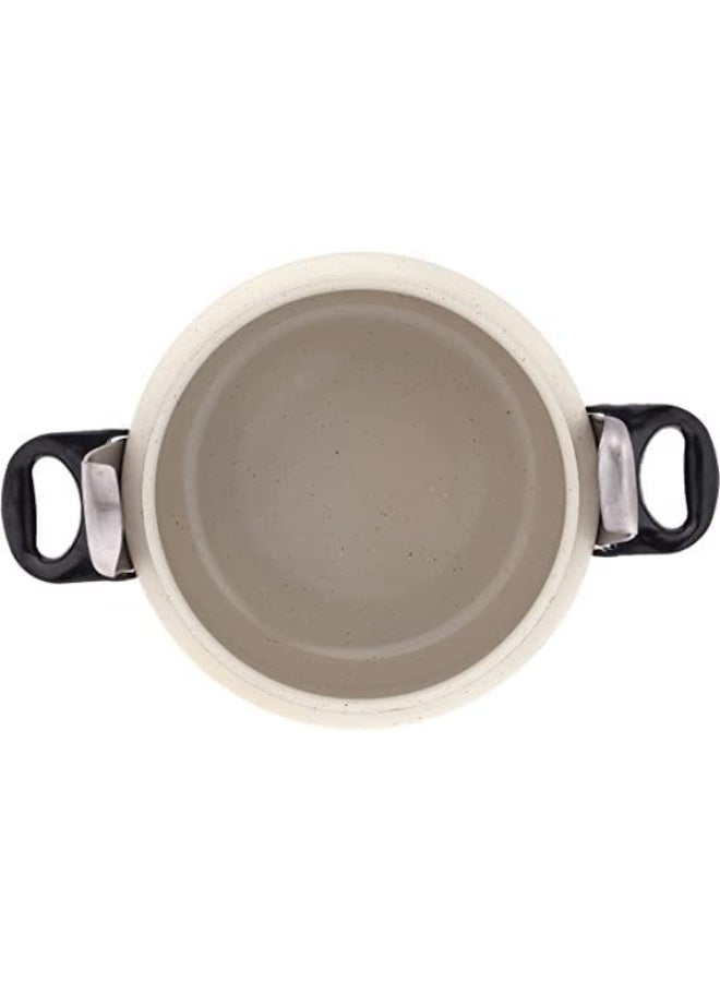 فتافيت قدر ضغط من الألومنيوم والجرانيت أبيض لؤلؤي 11 لتر - Image 4