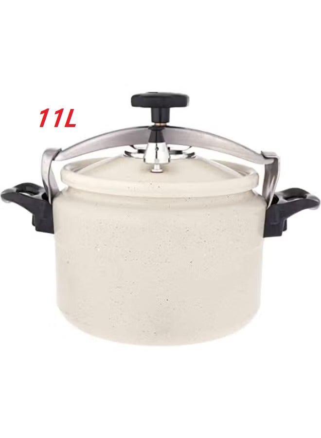 فتافيت قدر ضغط من الألومنيوم والجرانيت أبيض لؤلؤي 11 لتر - Image 1