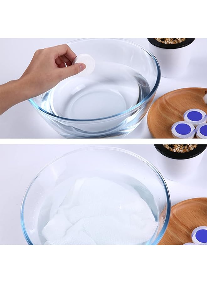 Goodern 20 Pcs Mini Compressed Towel Disposable Face Compressed Towels Portable Disposable Facial Towels Soft Compressed Face Washcloth Hand Wipe in Individual Package for Travel Home Camping - Image 2