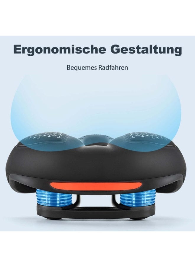 Professional Ergonomic Bike Saddle - Featuring Integrated LED Taillight, USB-C Charging & Advanced Ventilation. - Image 4