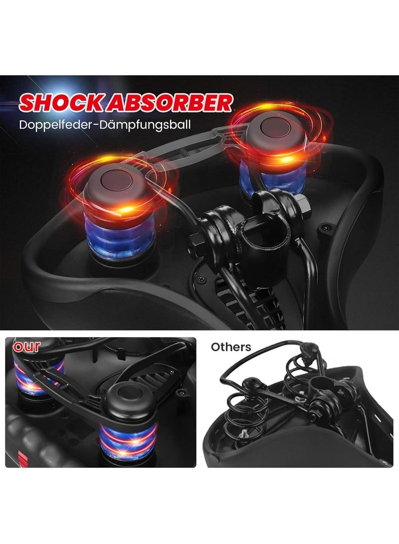 Professional Ergonomic Bike Saddle - Featuring Integrated LED Taillight, USB-C Charging & Advanced Ventilation. - Image 2