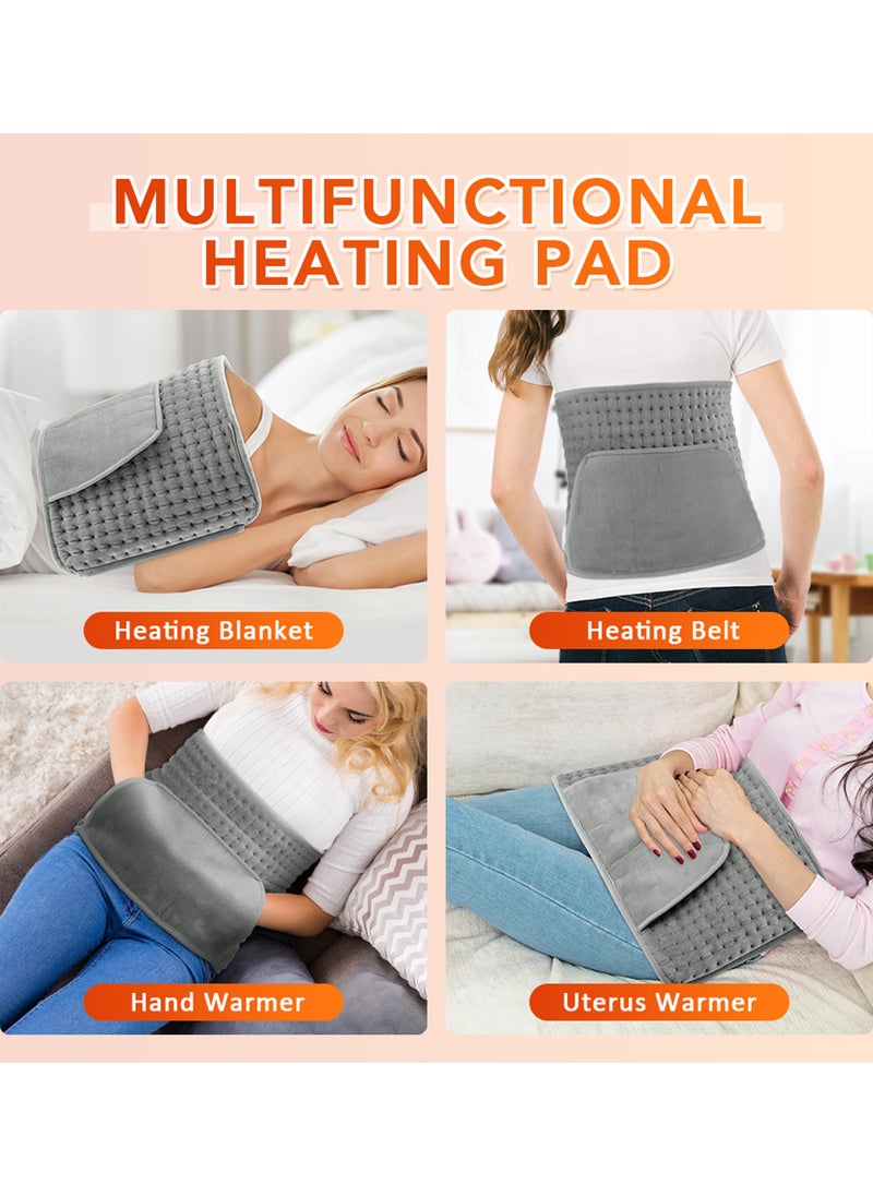 EzzySo Electric Waist Heating Belt For Pain Relief of Waist Back Neck and Shoulder 10 Electric Temperature Options 4 Timer Settings Auto Shut Off  - Image 2