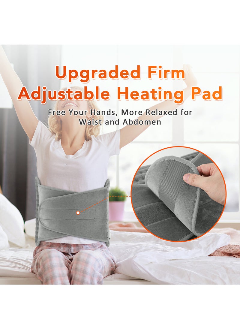 EzzySo Electric Waist Heating Belt For Pain Relief of Waist Back Neck and Shoulder 10 Electric Temperature Options 4 Timer Settings Auto Shut Off  - Image 4
