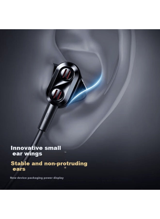 Linklike Multi-ring Resonance Quad Bass Bluetooth Neckband Earphones Latest Sports In-ear Bluetooth Earbuds With Ultra-long Battery Life - Image 4