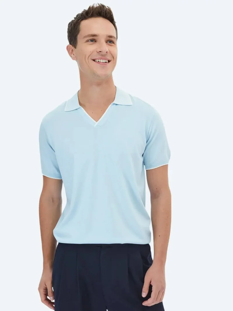 Kip Light Blue Knitwear