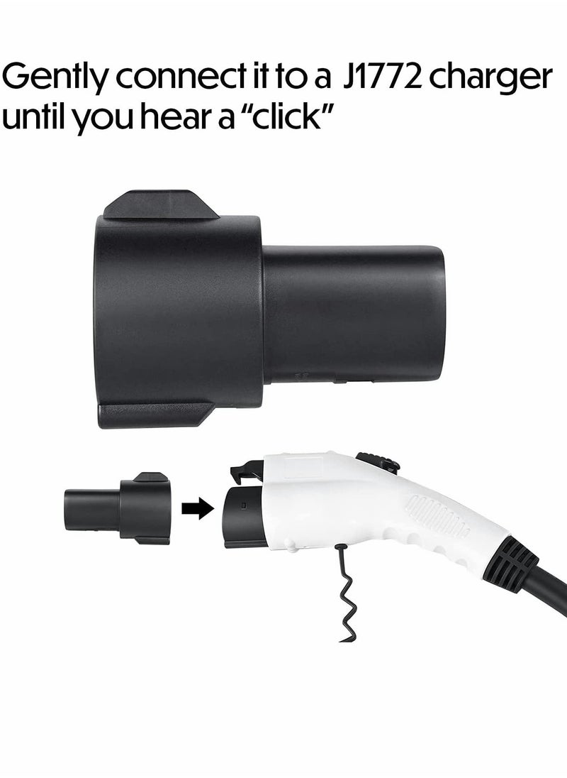 Excefore J1772 to Tesla Charging Adapter, 80A/240 VAC, IP54 SAE J1772 EV Charger Adapter Compatible with Tesla Model 3/Y/S/X, Only for Tesla Owners  - Image 4