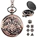 Banloga DD Dice Set7PCS Metal Dice for Dungeons and DragonsMini Dice Set with Pocket Watch CaseRole Playing Board Games Accessories Dragon Copper - Image 2