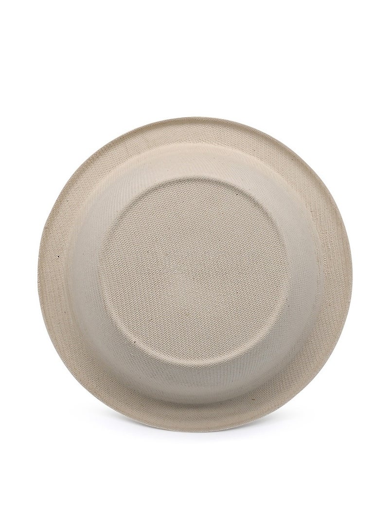 50pcs Disc Disposable Lunch Box Sugarcane Pulp Biodegradable Plate Croissant Cake Light Food Thickened Salad Takeaway Dinner Plate  - Image 4