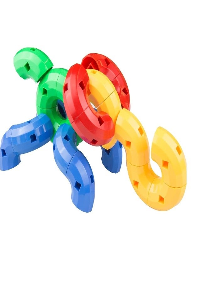 The Turtle Intellectual Curved Blocks for Kids // 36 pcs // Multicolor Jumbo Size - Image 4