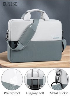 DUNISO 15 Inch Laptop Bag with Multi Compartment Lightweight Laptop Hand Bag Crossbody Bag Travel Business Briefcase Water-Resistant Dust-proof Shoulder Messenger Bag for Men and Women Work Office  - Image 1