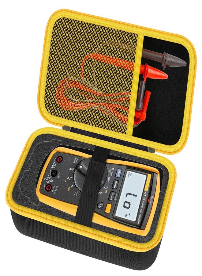 هسبلس حقيبة حمل HESPLUS لأجهزة اختبار وملحقات أجهزة القياس المتعدد الرقمية Fluke 117/15B+/17B+/101/115/116/114/113/177/179/233/106/107، وحقيبة تخزين منظم لأدوات القياس المتعدد (مع رغوة DIY) - Image 1