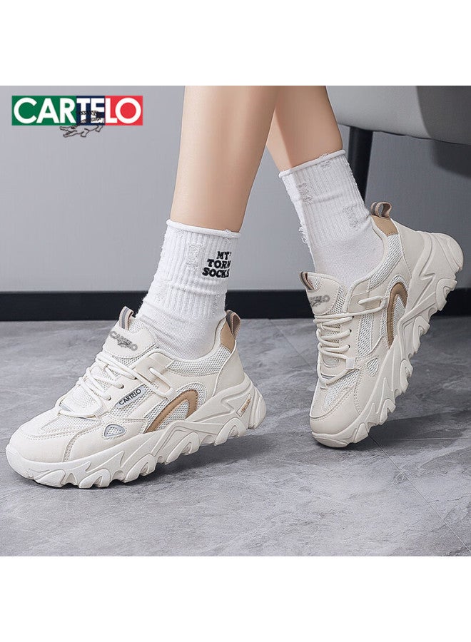 Cartelo Casual Shoes For Women, Spring Chunky Sneakers, Trendy Sports Shoes, Running Shoes For Women, 0939 Beige, Size 36 - Image 5