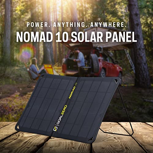 Goal Zero Nomad 10, Foldable Monocrystalline 10 Watt Solar Panel with USB Port, Portable Solar Panel Backpacking, Hiking and Travel. Lightweight Backpack Solar Panel Charger with Adjustable Kickstand - Image 4