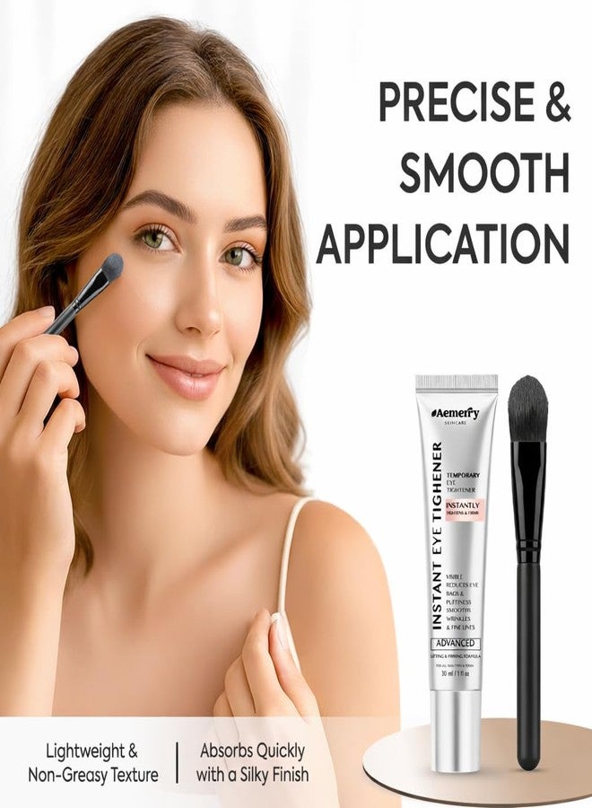 Aemerry Instant Firm Temporary Eye Tightener: Advanced Tightening & Lifting Cream With Brush For Eye Bags, Wrinkles, Puffiness, Fine Lines – Lightweight, Easy Wear Formula, Gentle For All Skin Types. 1 Oz - Image 2