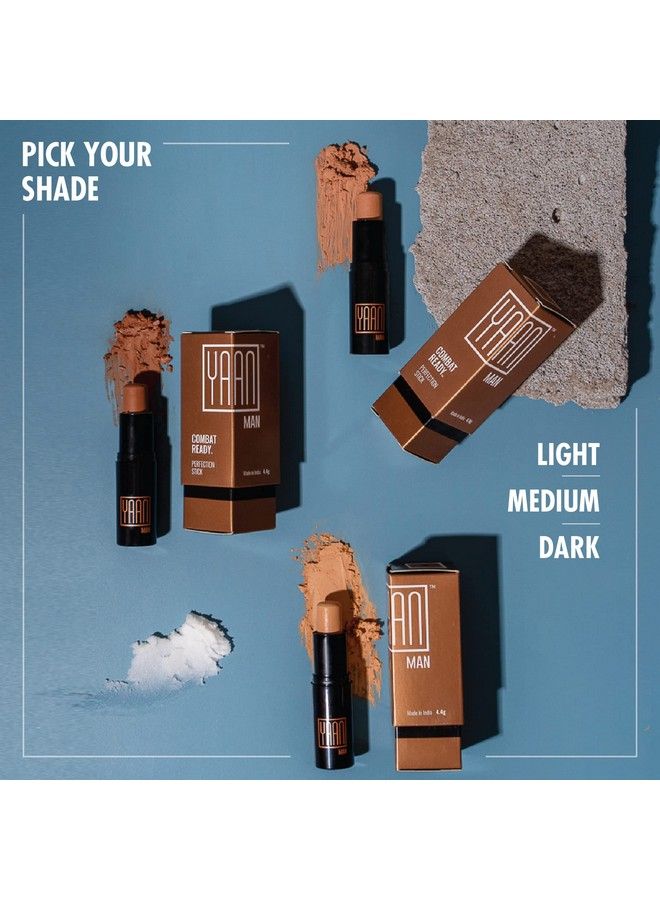 Yaan Man Perfection Stick (Light Shade) 4.4G ; Medium Coverage Concealer For Men ; With Shea Butter And Vitamin E - Image 3