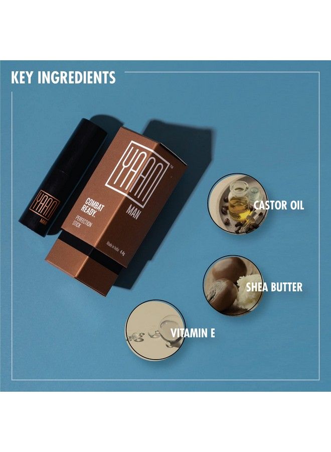 Yaan Man Perfection Stick (Light Shade) 4.4G ; Medium Coverage Concealer For Men ; With Shea Butter And Vitamin E - Image 4