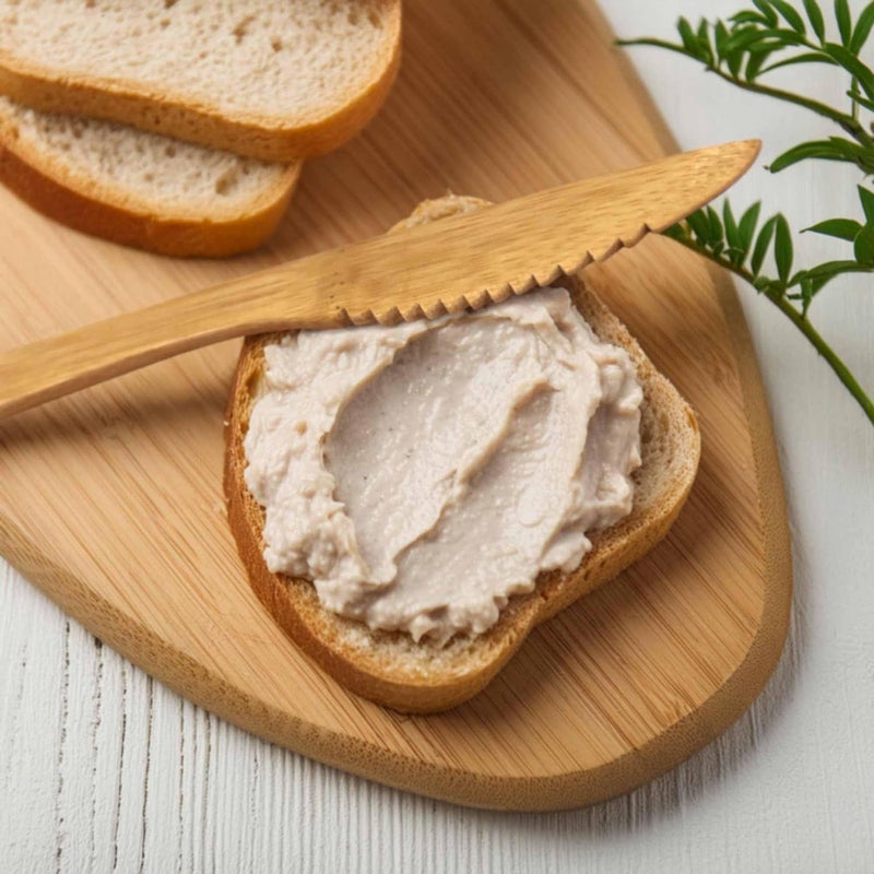 BambooMN Premium Solid Bamboo Dinner Knife 8  All Natural Reusable Dinnerware  30 pcs - Image 4