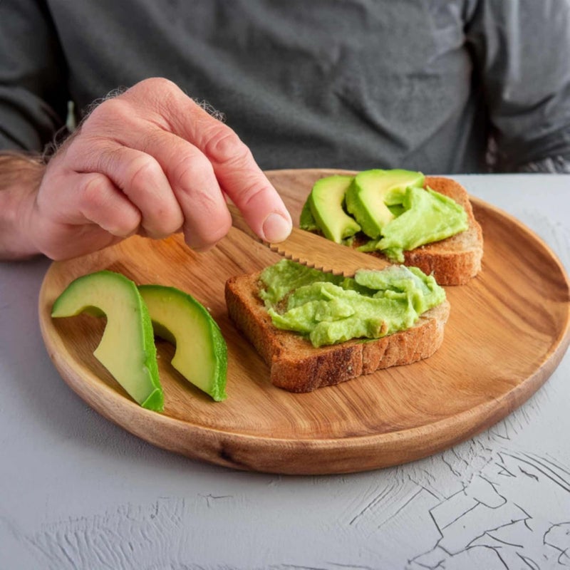 BambooMN Premium Solid Bamboo Dinner Knife 8  All Natural Reusable Dinnerware  30 pcs - Image 5