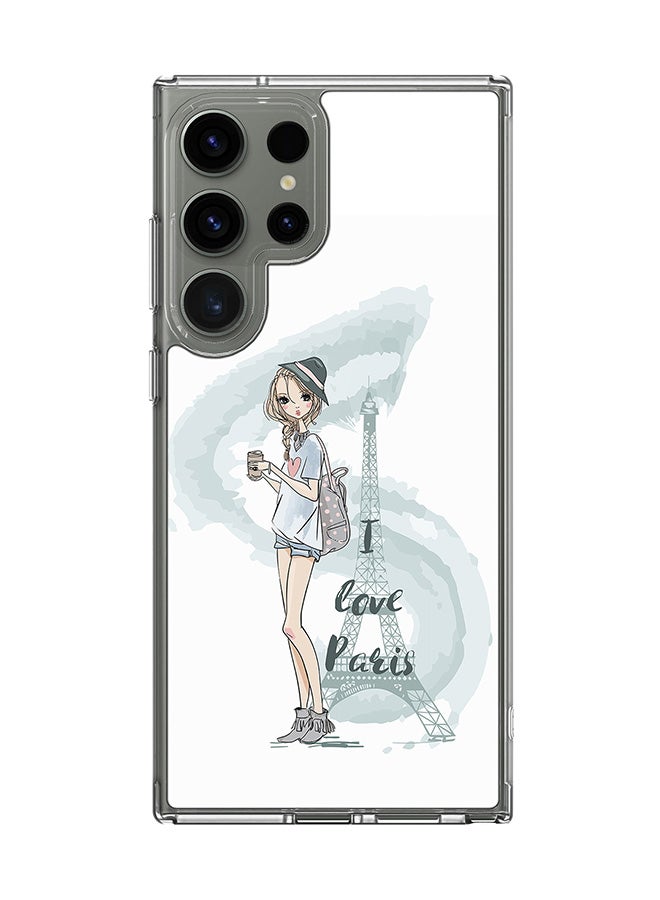 Stylizedd Classic Clear Case for Samsung Galaxy S23 Ultra , Hybrid Soft  Thin Transparent Cover [ Designed for Samsung Galaxy S23 Ultra ] - I Love Paris