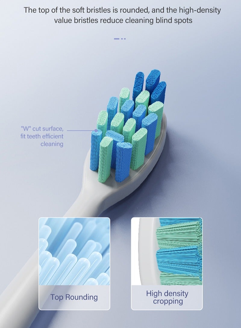 ETG Ultrasonic Electric Toothbrush - Rechargeable Sonic Electric Toothbrush for Adults and Children, Electric Toothbrush, 8 Brushes with 1 Storage Box, Smart Timer, Fast Charging - Image 5