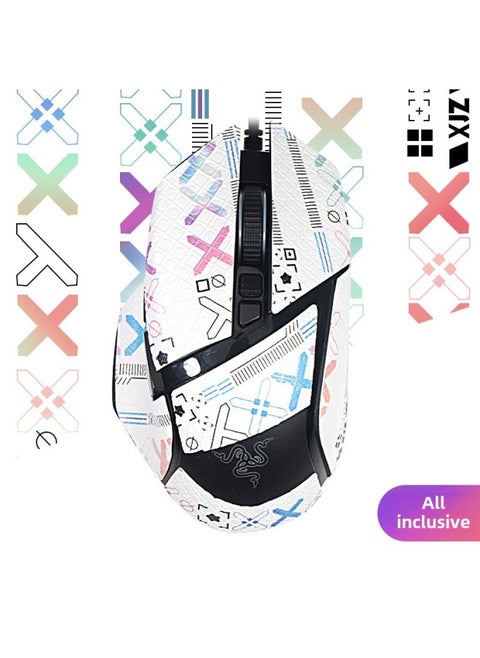 For Baselis Snake V3Pro Mouse Sticker V2pro Speed Edition X Non-slip Sticker Palm Sweat Sticker-Color:V3/v3pro  Gradient Color Printing❤Free Cleaning Cotton