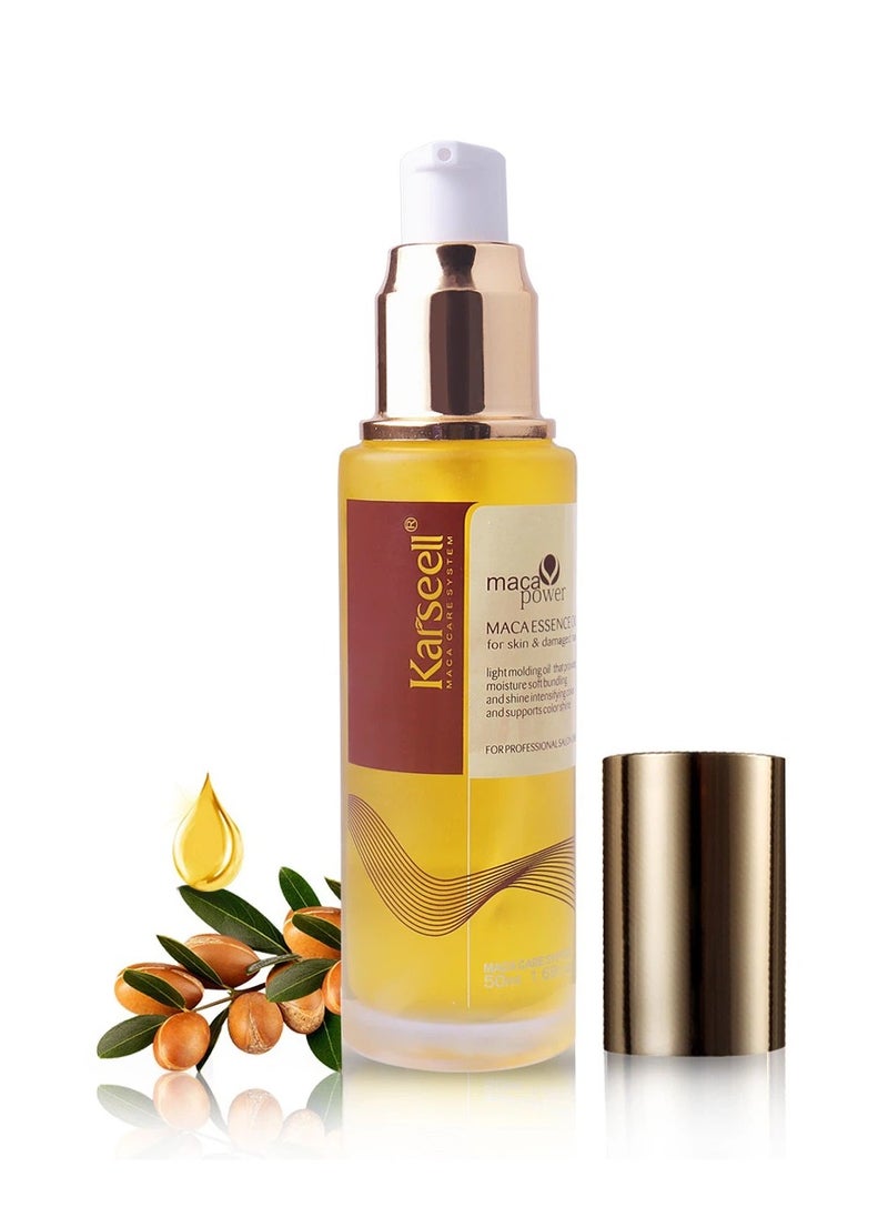 Karseell Moroccan Argan Oil for Hair Healing Cold Pressed Weightless Argan Oil Hair Serum for Dry Damaged Hair 50ml  - Image 1