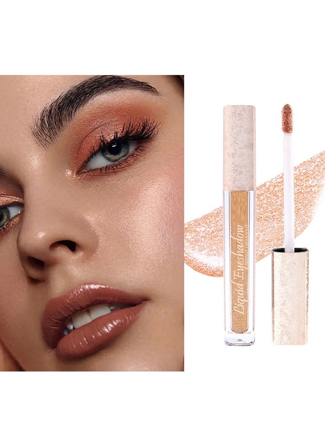 Julystar Glitter Liquid Eyeshadow，Makeup For Eyes Liquid Shimmer Sparkle Glow Light Colors Pencil Stick Shiny Long Lasting Waterproof Shining Eye Shadow Sets Metallic Pigments Metals Gloss Sparkling Pen Kit-04  - Image 5