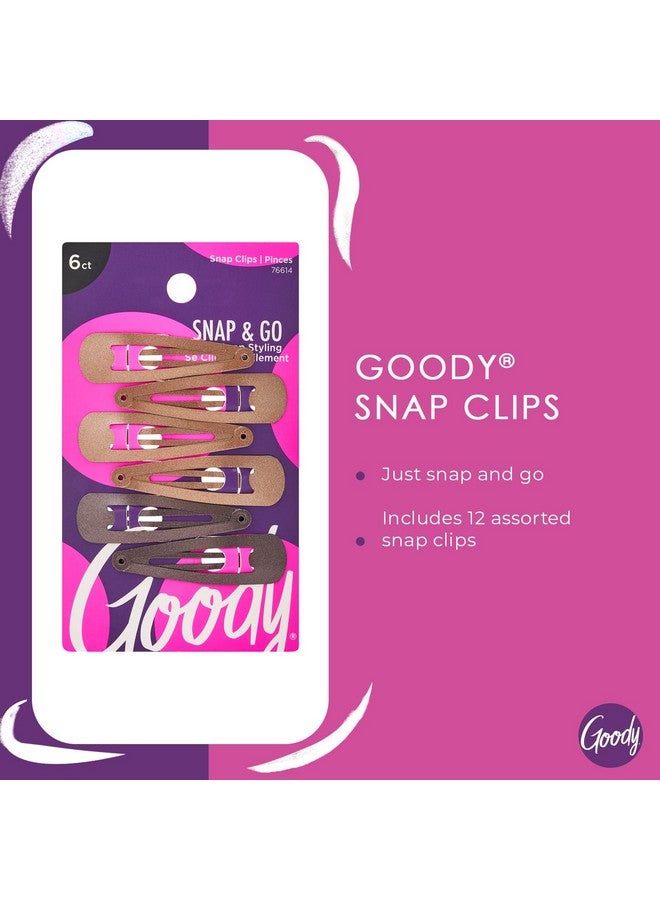 قودي  مشابك شعر معدنية من جودي - 6 قطع، ألوان متنوعة بني - تُثبت في مكانها - مناسبة لجميع أنواع الشعر - إكسسوارات شعر بدون ألم للنساء والفتيات - راحة طوال اليوم - Image 2