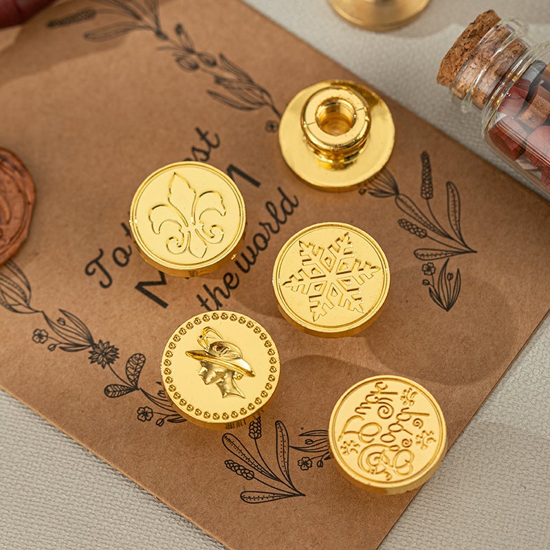 New Fire Paint Seal Head Alloy Special-Shaped Retro Cute Seal Head High Quality Fire Paint Seal Head - Image 5