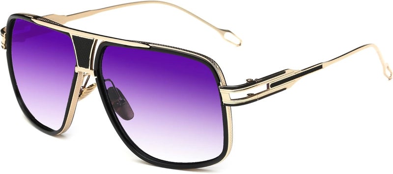 GOBIGER Aviator Sunglasses for Men 100% UV Protection Goggle Alloy Frame with Case - Image 1