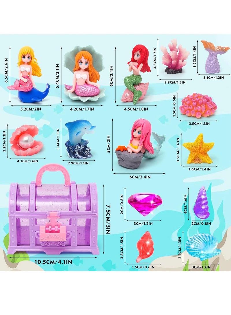 لعب الغوص بحرية البحر الصيف حمام سباحة ألعاب السباحة للأطفال لعب السباحة متعة مجموعة الغوص تحت الماء هدايا الغوص مع صندوق التخزين تشمل الأحجار الكريمة لعب بحرية البحر للأولاد البنات الأطفال الصغار - Image 3