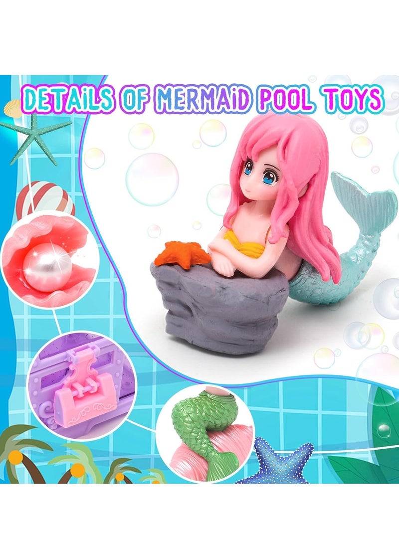 لعب الغوص بحرية البحر الصيف حمام سباحة ألعاب السباحة للأطفال لعب السباحة متعة مجموعة الغوص تحت الماء هدايا الغوص مع صندوق التخزين تشمل الأحجار الكريمة لعب بحرية البحر للأولاد البنات الأطفال الصغار - Image 4