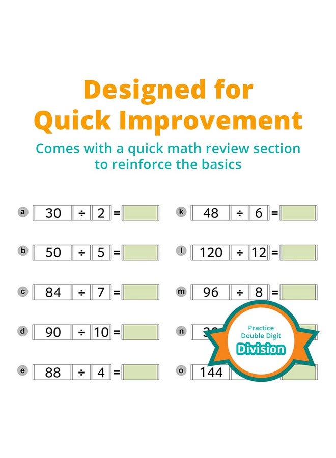 Channie's Channie’S One Page A Day Level 2 Division Workbook, Educational Math Activity Book For Kids, Ideal For 3Rd To 5Th Grade, 50 Pages Of Level 2 Divisions For Daily Practice With Answer Sheets Included - Image 2