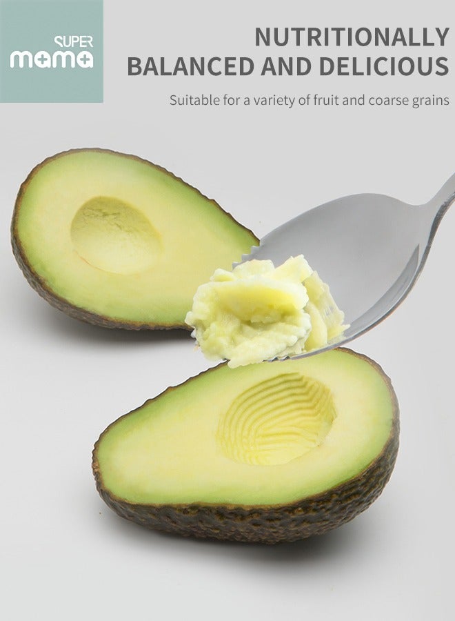 SUPERMAMA 1 Piece 304 Stainless Steel Spoon, Baby Feeding Serrated Spoons, Kids Digging Fruit or Toddler Complementary Food with Dust Box, Dishwasher Safe ﻿ - Image 4