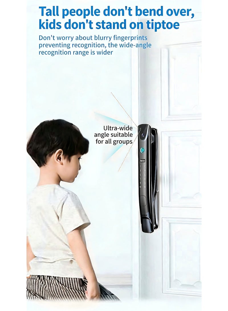 Smart Door Lock Remote Video Intercom Facial Recognition Password Lock Whole House Smart Hotel Smart Lock - Image 4