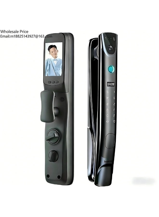 Smart Door Lock Remote Video Intercom Facial Recognition Password Lock Whole House Smart Hotel Smart Lock - Image 1