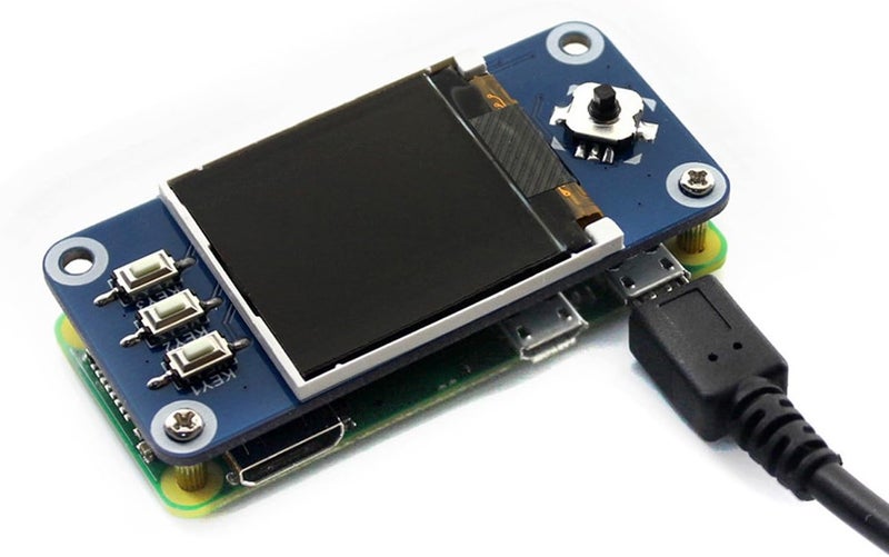 Waveshare 1.44inch LCD Display HAT, Compatible with for Raspberry Pi Zero/Zero W/Zero WH/4B/3B, 128x128 Pixels, SPI Interface - Image 3